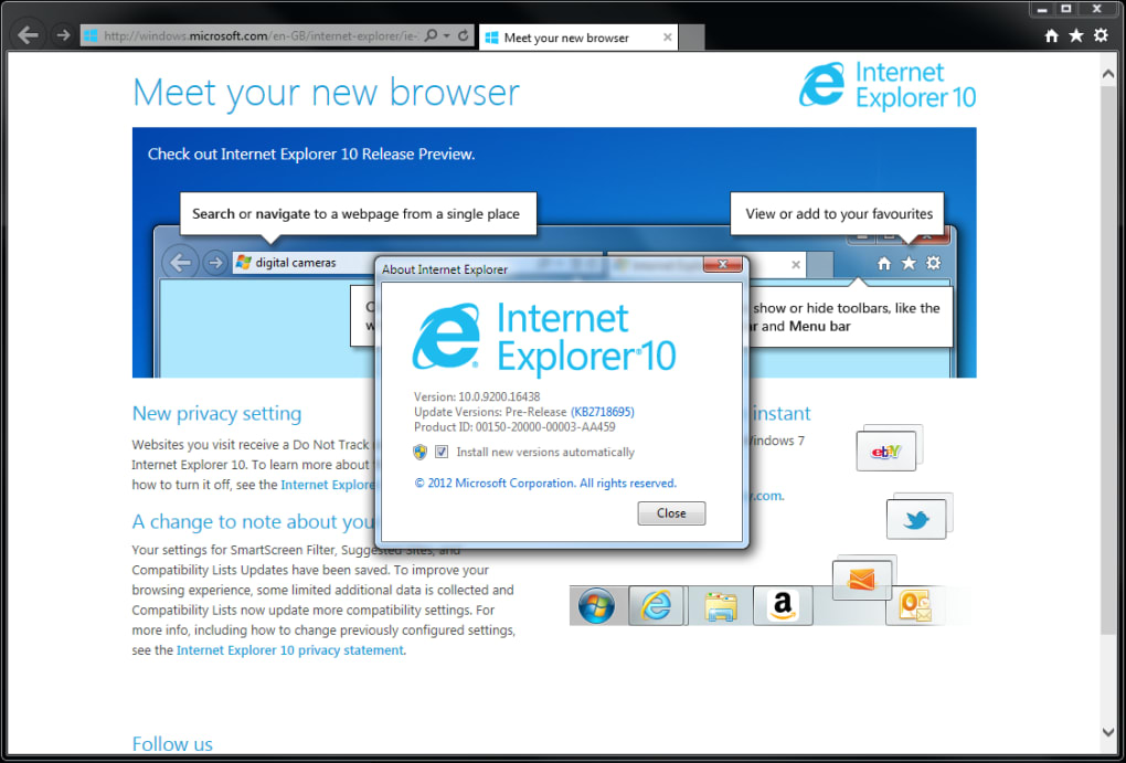 Internet explorer 10 direct download free